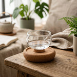 Glass Tea Cup Heat-Resistant 2 Fl Oz Clear Glass