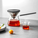 Glass Teapot Magnetic One-Button Brewing Heat-Resistant Borosilicate Glass