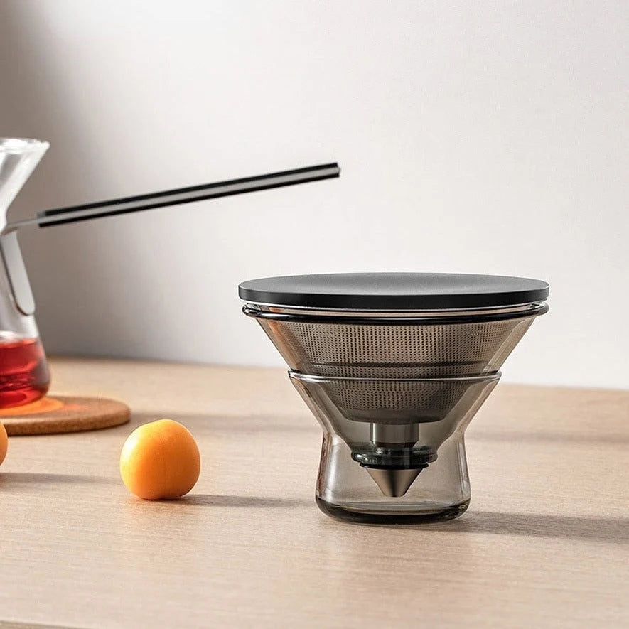 Glass Teapot Magnetic One-Button Brewing Heat-Resistant Borosilicate Glass
