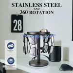 Glasses Stand 360° Rotating Metal Jewelry Organizer