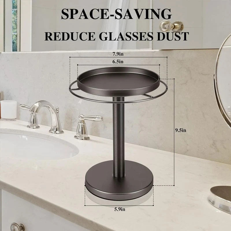 Glasses Stand 360° Rotating Metal Jewelry Organizer