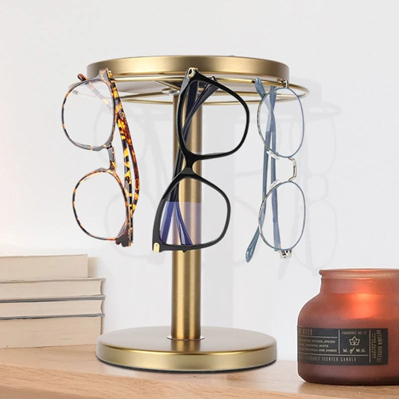 Glasses Stand 360° Rotating Metal Jewelry Organizer