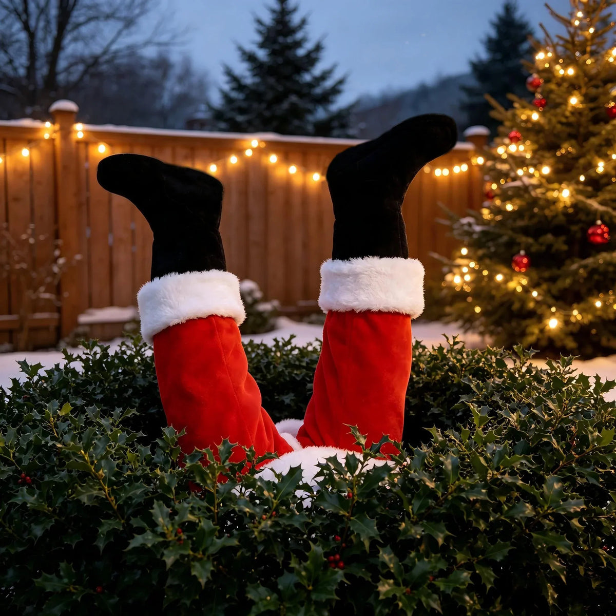 Gloves Plush Festive Red One Size