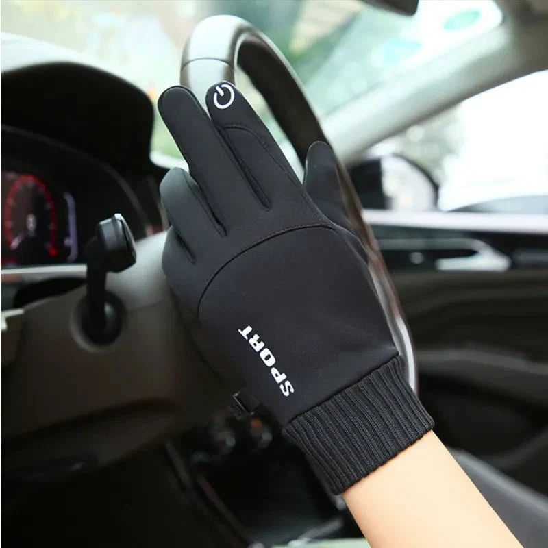 Gloves Touchscreen-Compatible Thermal-Lined Water-Resistant Non-Slip Grip