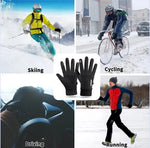 Gloves Touchscreen-Compatible Thermal-Lined Water-Resistant Non-Slip Grip