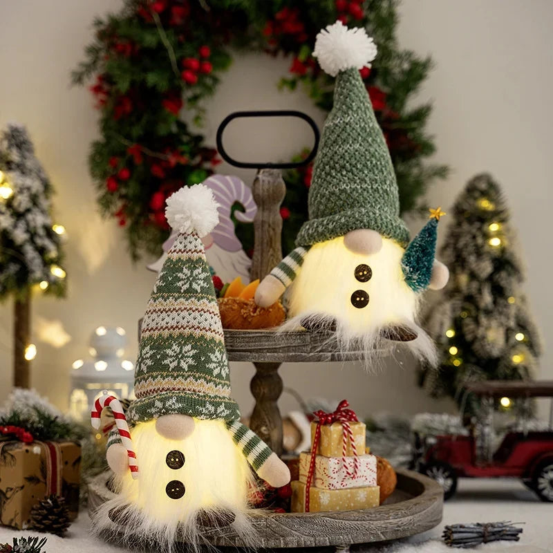 Gnome Decoration Lighted Plush Warm Glow Indoor & Outdoor