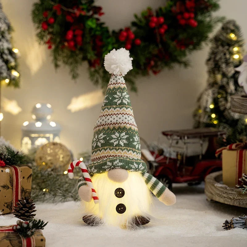 Gnome Decoration Lighted Plush Warm Glow Indoor & Outdoor