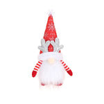 Gnome Figurine Snowflake Hat & Sparkling Antlers