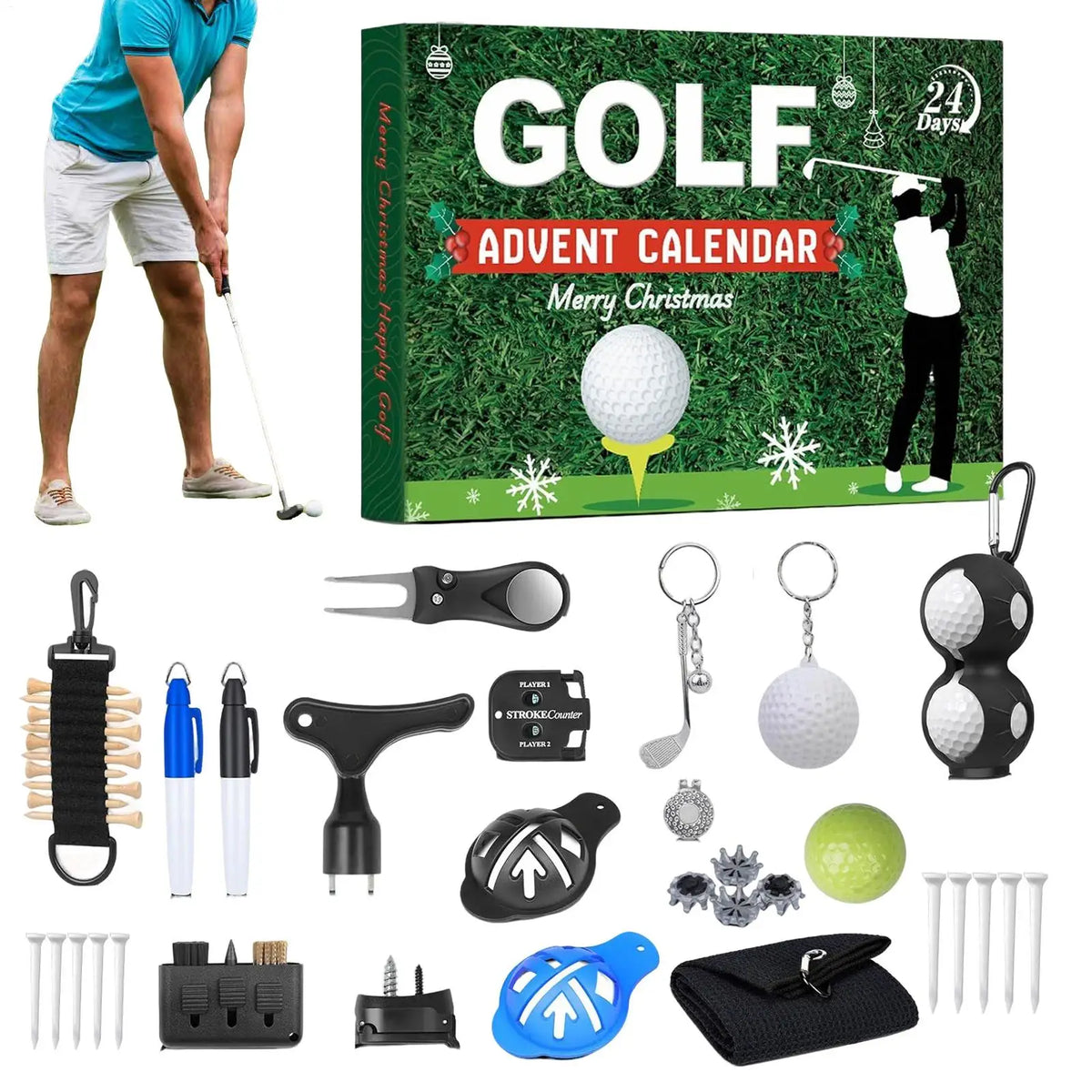 Golf Advent Calendar 24 Golf Accessories