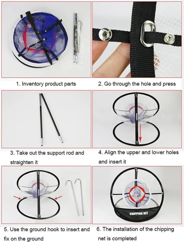 Golf Chipping Net Pop-Up Foldable 20 Inch Target