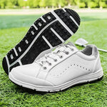 Golf Shoes Waterproof Leather Cushioned EVA Insole Integrated Traction