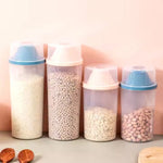 Grain Storage Container Airtight Easy-Pour Dispenser