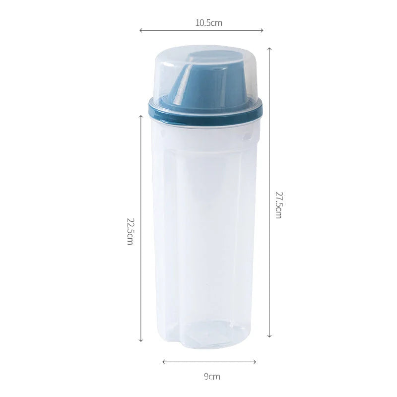 Grain Storage Container Airtight Easy-Pour Dispenser