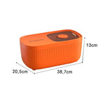 Grain Storage Container Dual Compartments Stackable 11.02 Lb Capacity