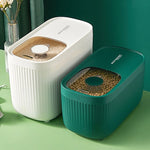Grain Storage Container Dual Compartments Stackable 11.02 Lb Capacity