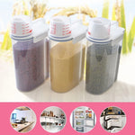 Grain Storage Container Measuring Cup Lid Refrigerator-Friendly Design
