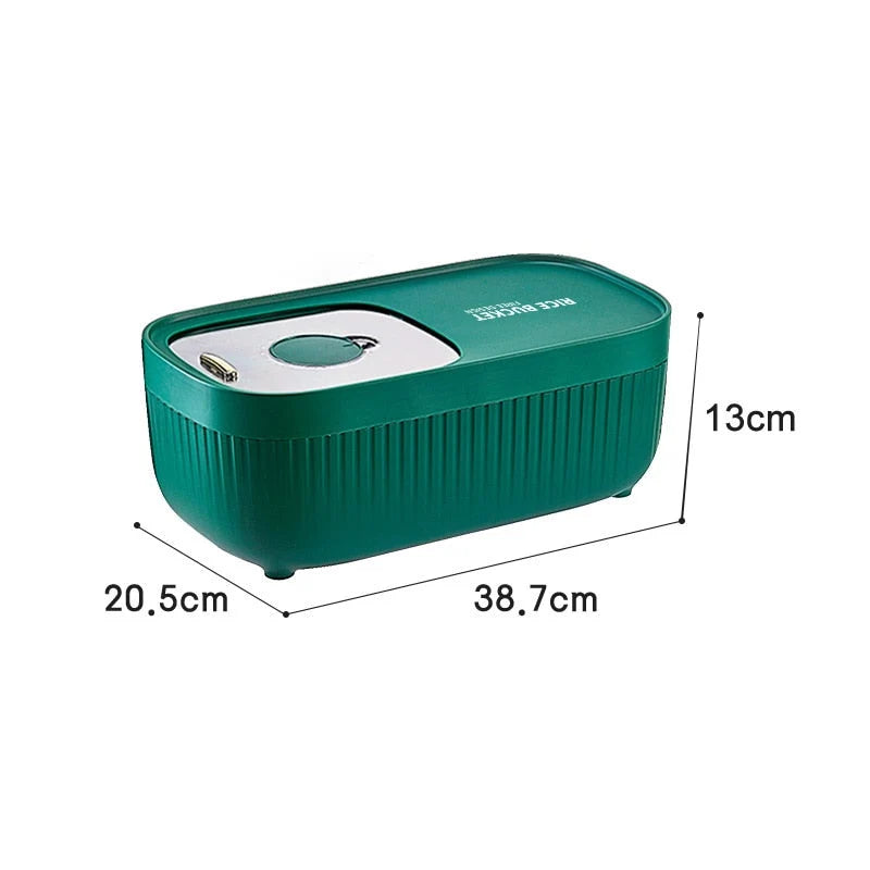 Grain Storage Container Two Compartments Stackable 11 lb Capacity
