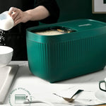 Grain Storage Container Two Compartments Stackable 11 lb Capacity