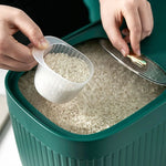 Grain Storage Container Two Compartments Stackable 11 lb Capacity
