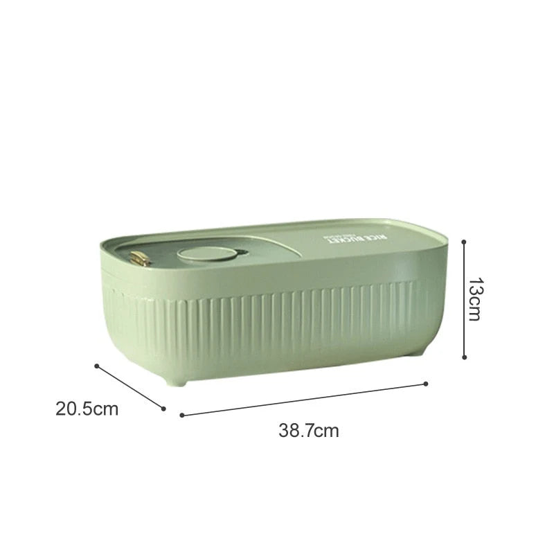 Grain Storage Container Two Compartments Stackable 11 lb Capacity