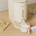 Grain Storage Dispenser Airtight Built-In Measuring Cup 11 Lb Capacity