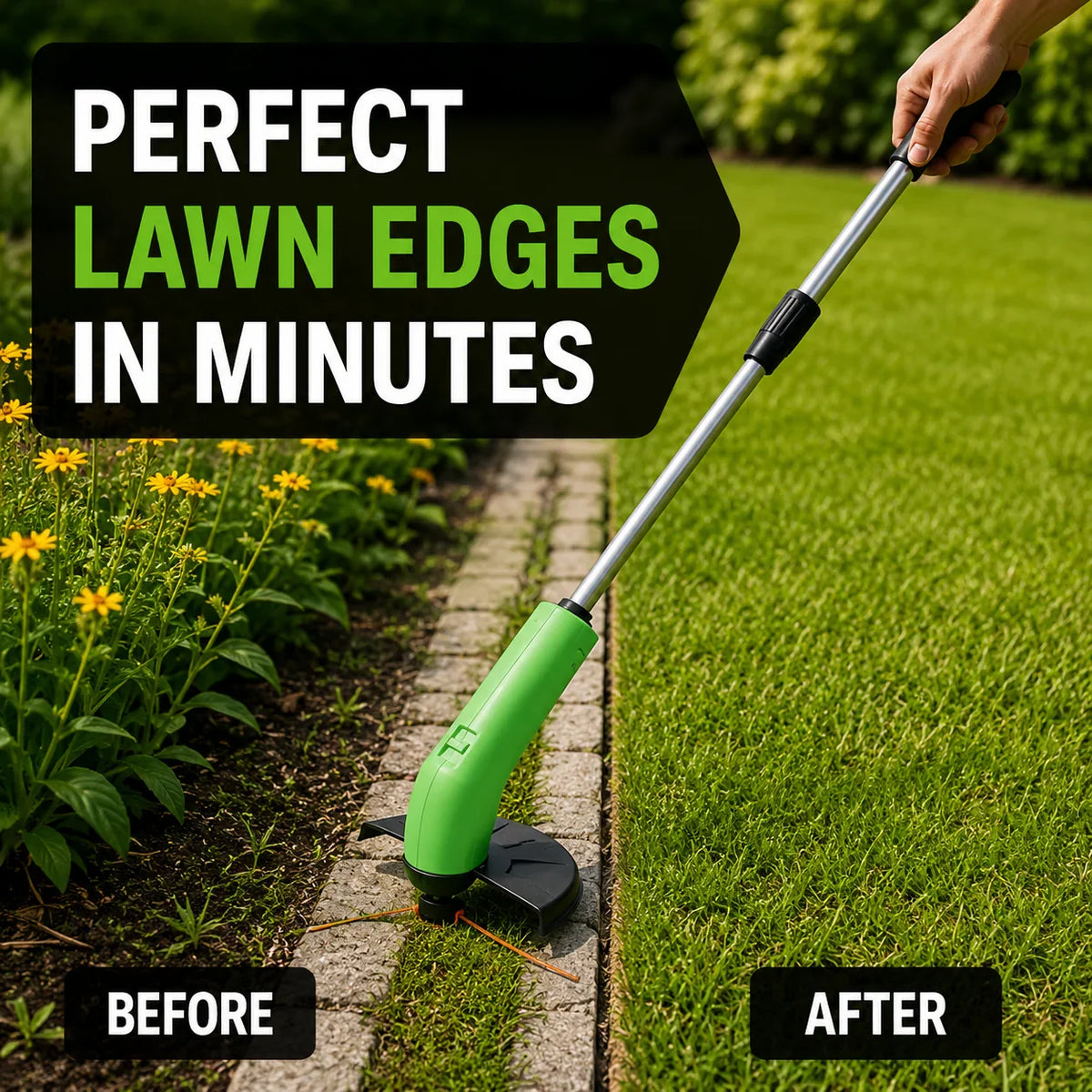 Grass Trimmer Cordless Lightweight Adjustable Cutting Head