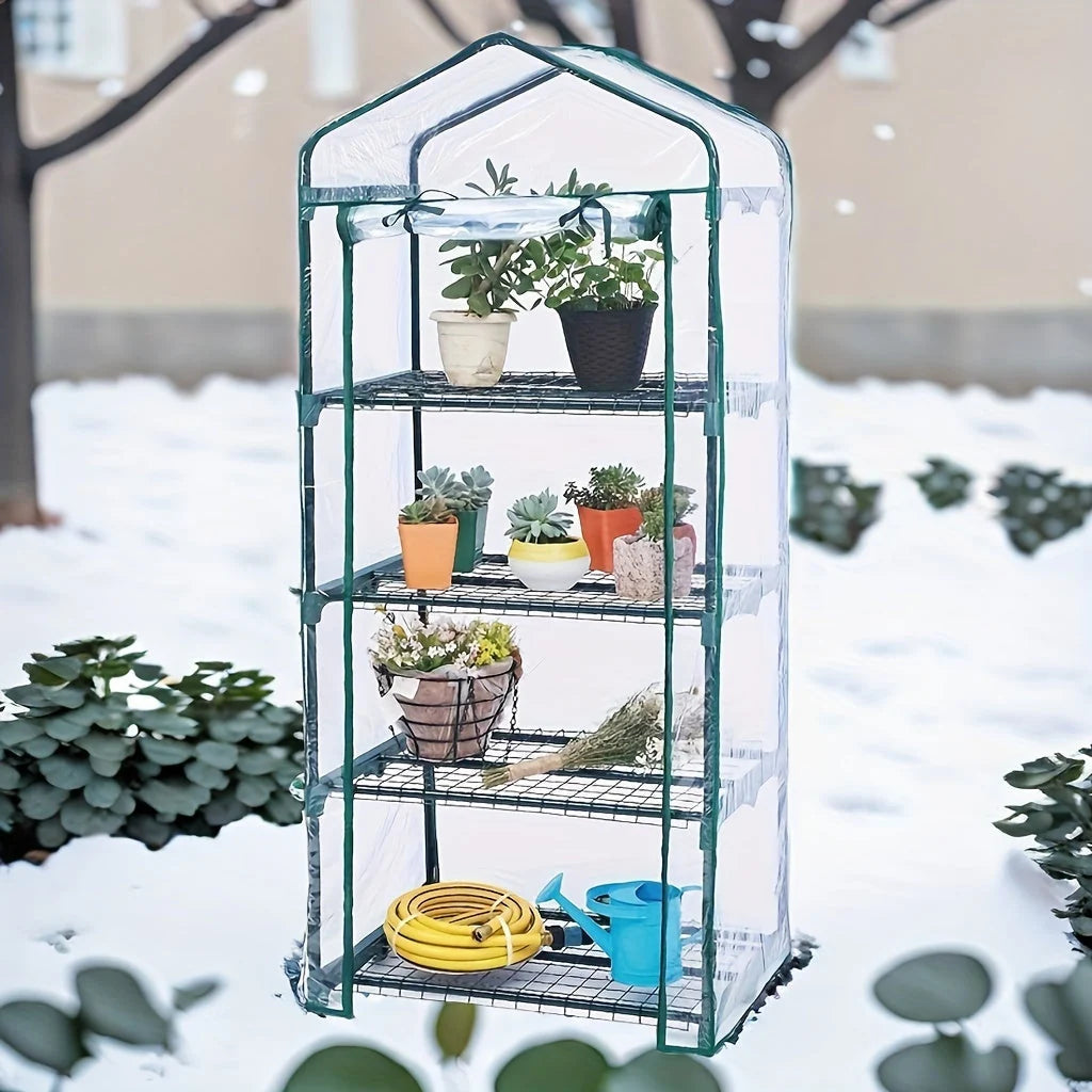Greenhouse Cover 4-Tier Clear PVC Waterproof