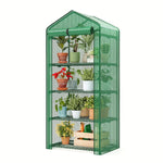 Greenhouse Portable Lockable Wheels & Removable Shelves