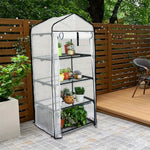 Greenhouse Portable Lockable Wheels & Removable Shelves