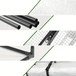 Greenhouse Portable Lockable Wheels & Removable Shelves