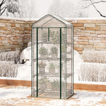 Greenhouse Portable Lockable Wheels & Removable Shelves