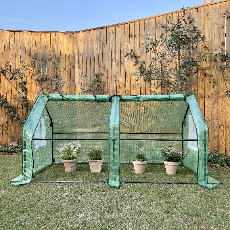 Greenhouse Portable With Adjustable Ventilation Windows
