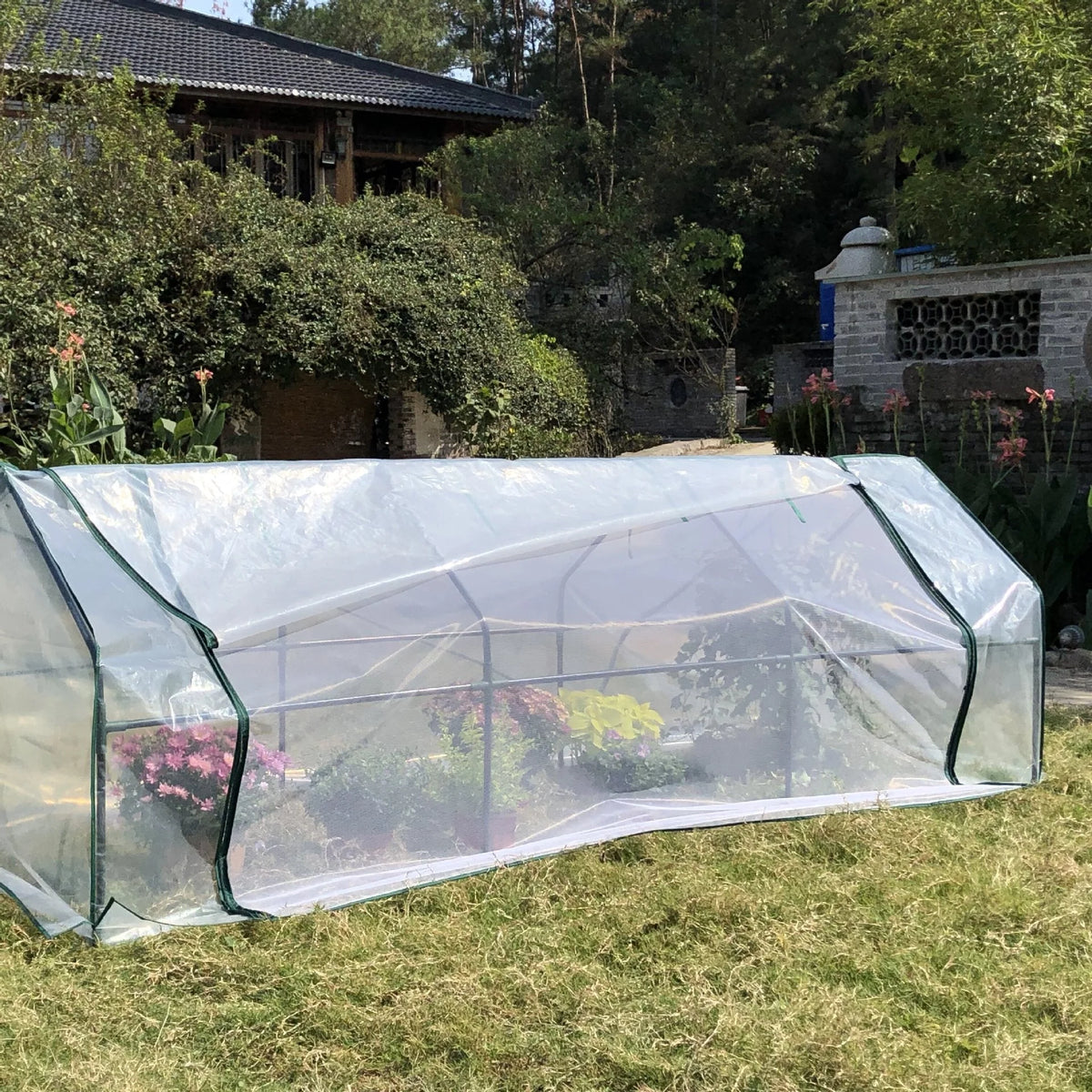 Greenhouse UV-Resistant Cover Ventilated Tool-Free Setup