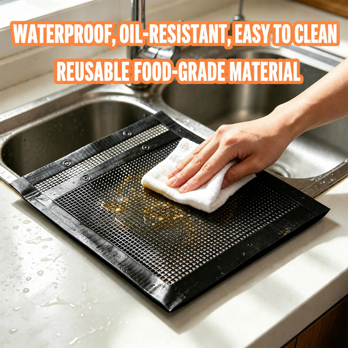Grill Mesh Bags Non-Stick Reusable Set of 3