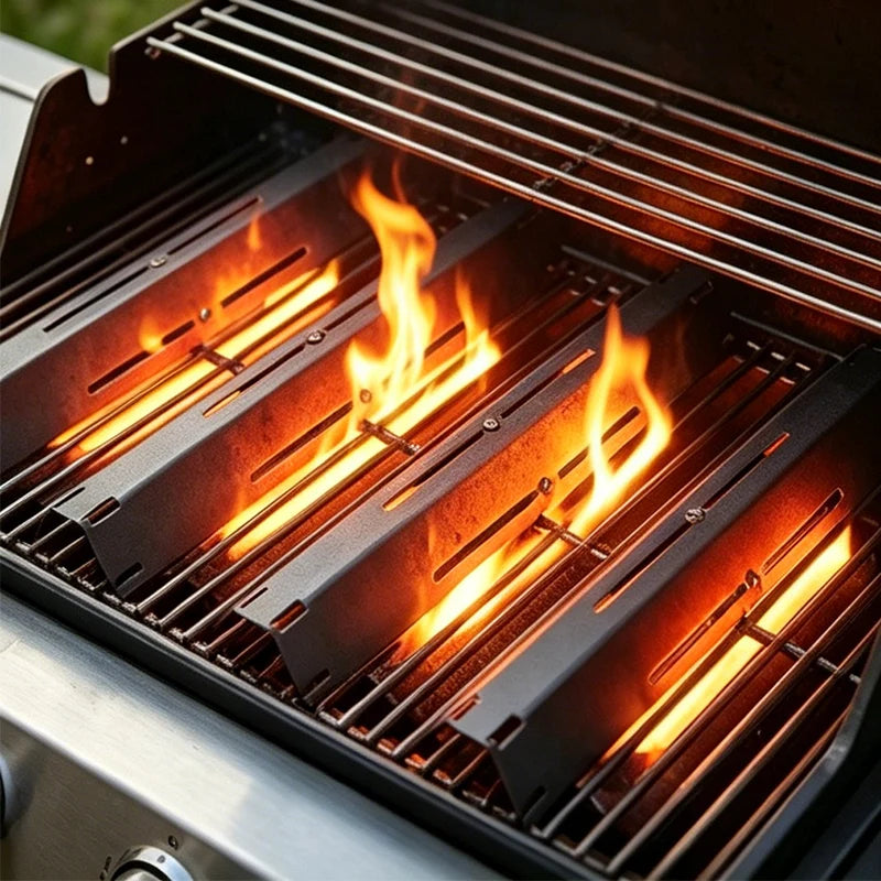 Grill Plate Adjustable Even Heat Porcelain Coated Steel