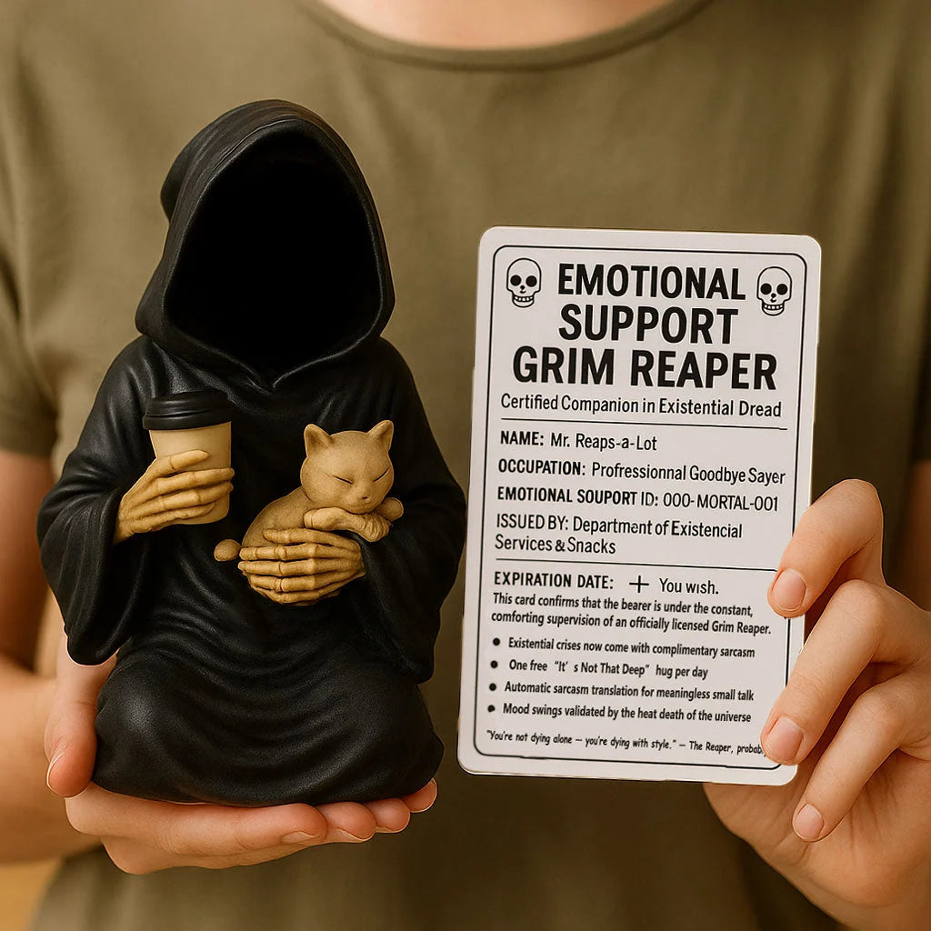 Grim Reaper Figurine Gothic Hand-Painted Resin
