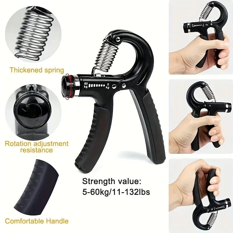 Grip Trainer Adjustable 11 To 132 Lbs Ergonomic Grip