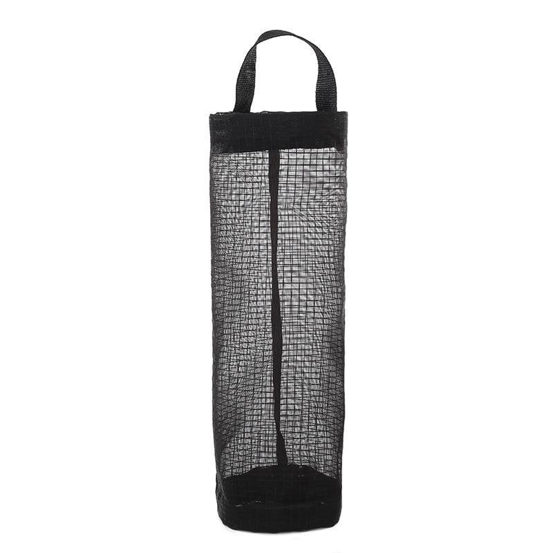 Grocery Bag Holder Polyester Mesh Bottom Dispensing Outlet