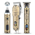 Grooming Trimmer Kit 4-in-1 USB Rechargeable Washable Heads