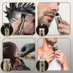 Grooming Trimmer Kit 4-in-1 USB Rechargeable Washable Heads