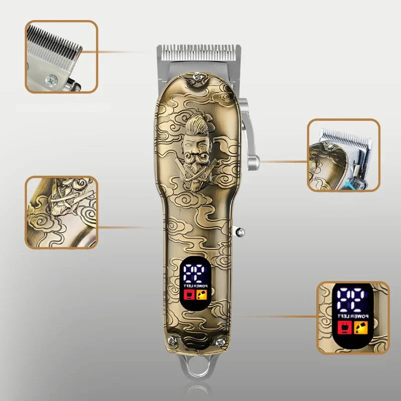 Grooming Trimmer Kit 4-in-1 USB Rechargeable Washable Heads