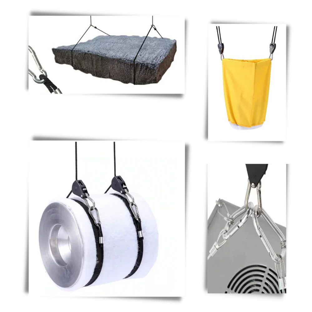 Grow Light Hangers Adjustable Height & Locking 2-Pack