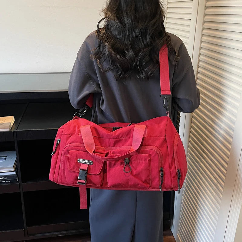 Gym Duffel Bag Large Capacity Multiple Compartments & Adjustable Strap