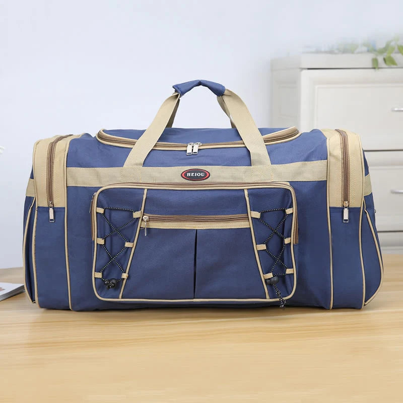Gym Duffel Bag Large Capacity Multiple Pockets & Adjustable Strap