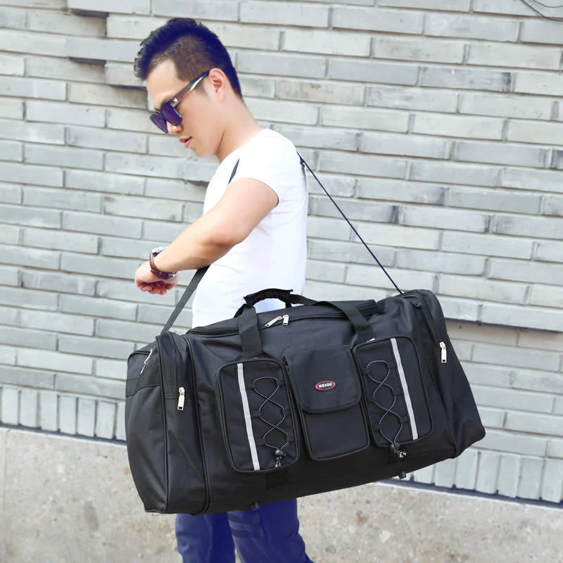 Gym Duffel Bag Large Capacity Multiple Pockets & Adjustable Strap