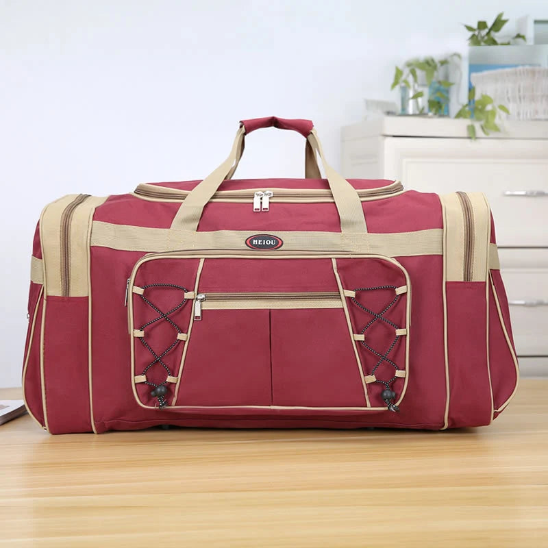 Gym Duffel Bag Large Capacity Multiple Pockets & Adjustable Strap