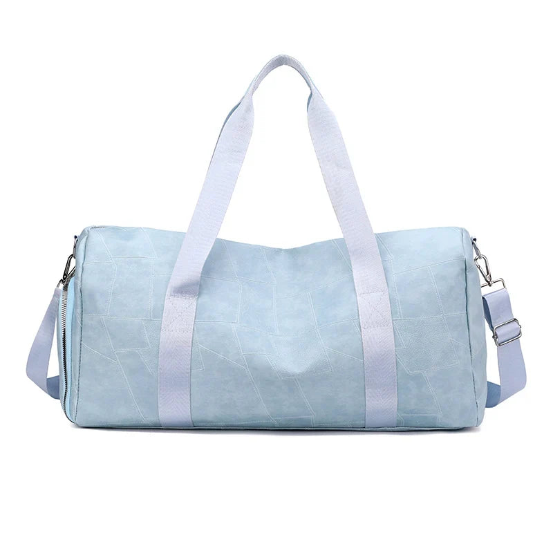 Gym Duffel Bag Large Capacity Shoe & Wet Pockets