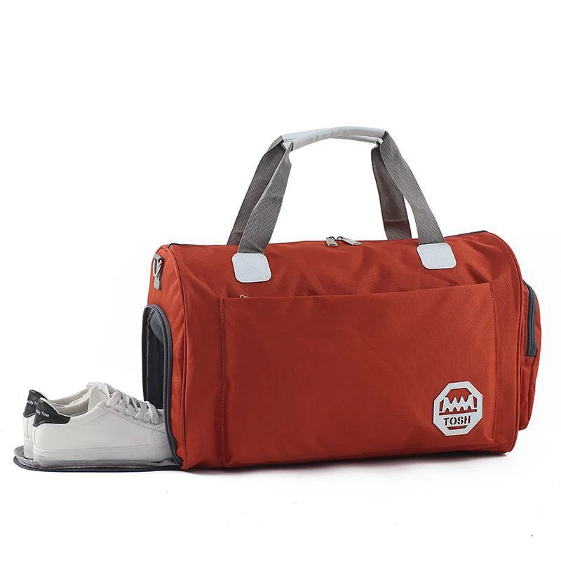 Gym Duffel Bag Water-Resistant Multi-Pocket Padded & Adjustable Strap