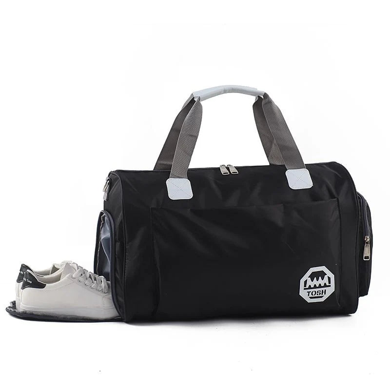 Gym Duffel Bag Water-Resistant Multi-Pocket Padded & Adjustable Strap