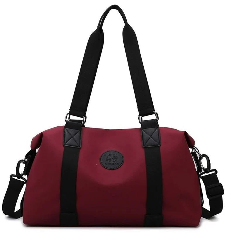 Gym Duffel Bag Water-Resistant Multiple Pockets & Padded Strap